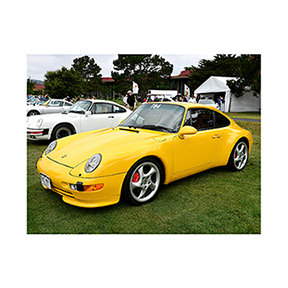 55-yellow-993-porsche-parade-monterey